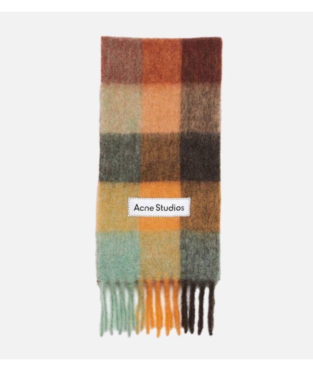 ACNE STUDIOS Мульти шерстяной шарф, фото 7