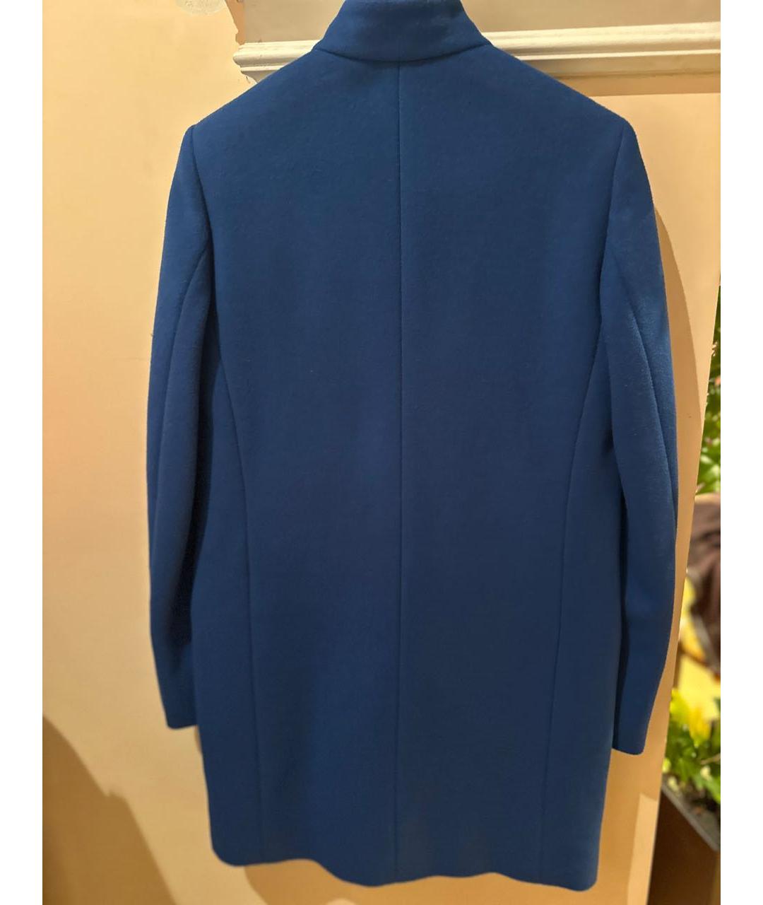 STELLA MCCARTNEY Синее шерстяное пальто, фото 4