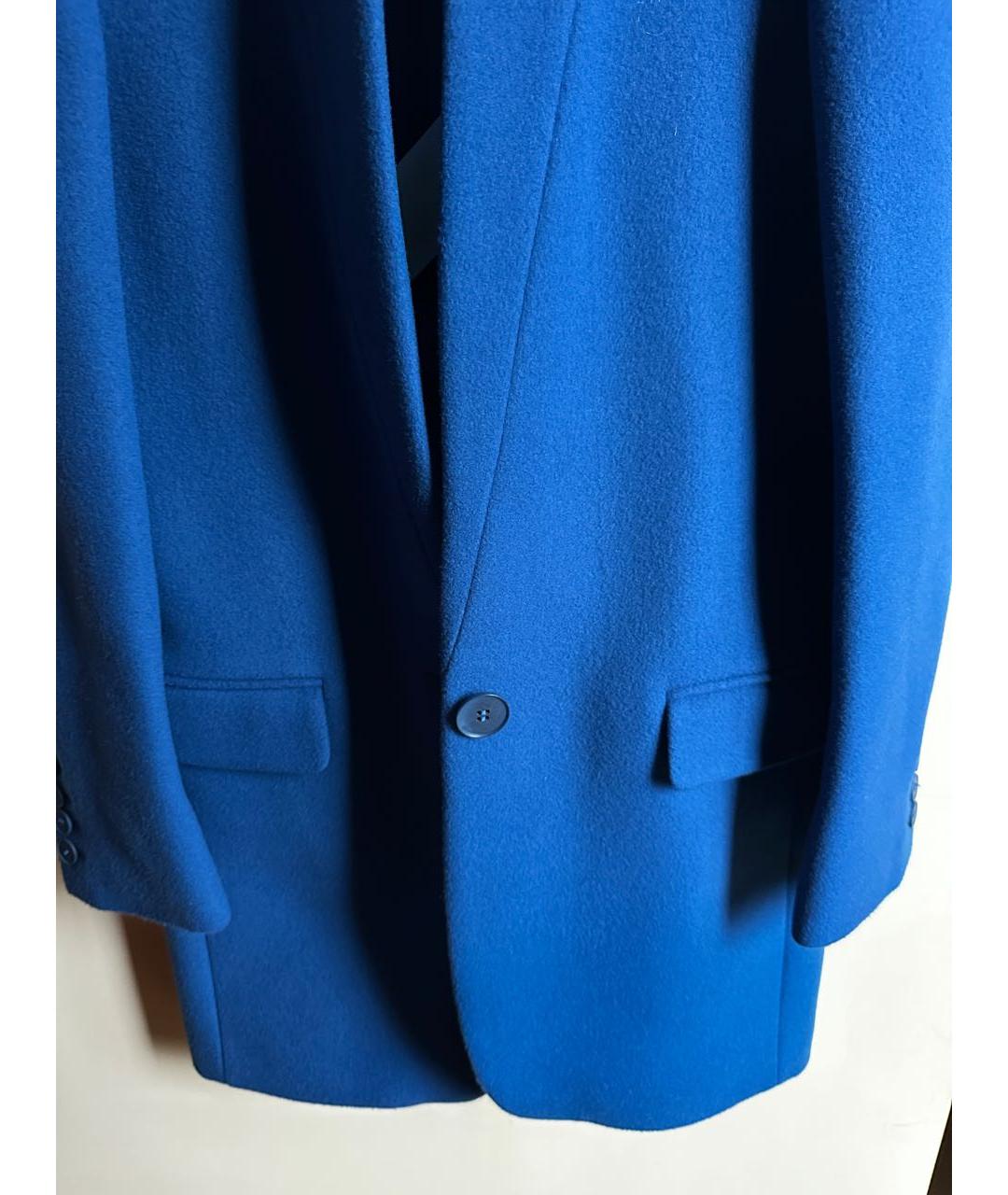 STELLA MCCARTNEY Синее шерстяное пальто, фото 2