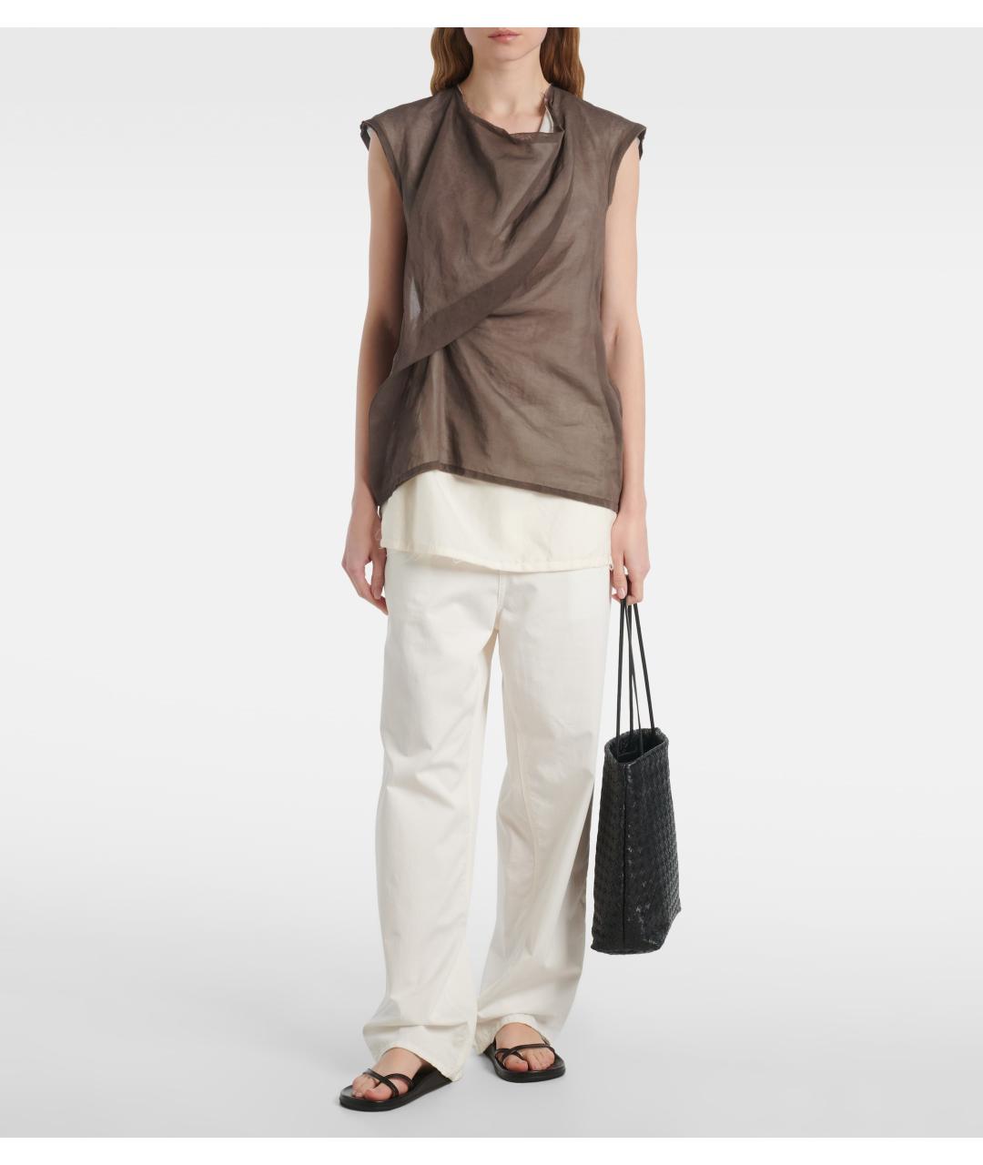 THE ROW Черные кожаные сандалии, фото 6