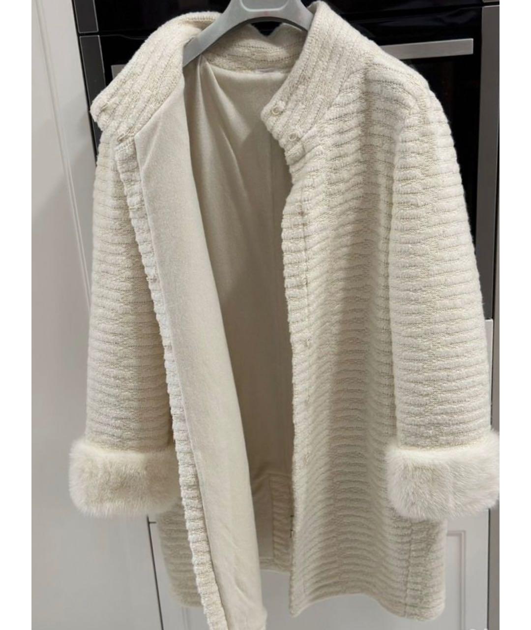 MALO Белое кашемировое пальто, фото 3