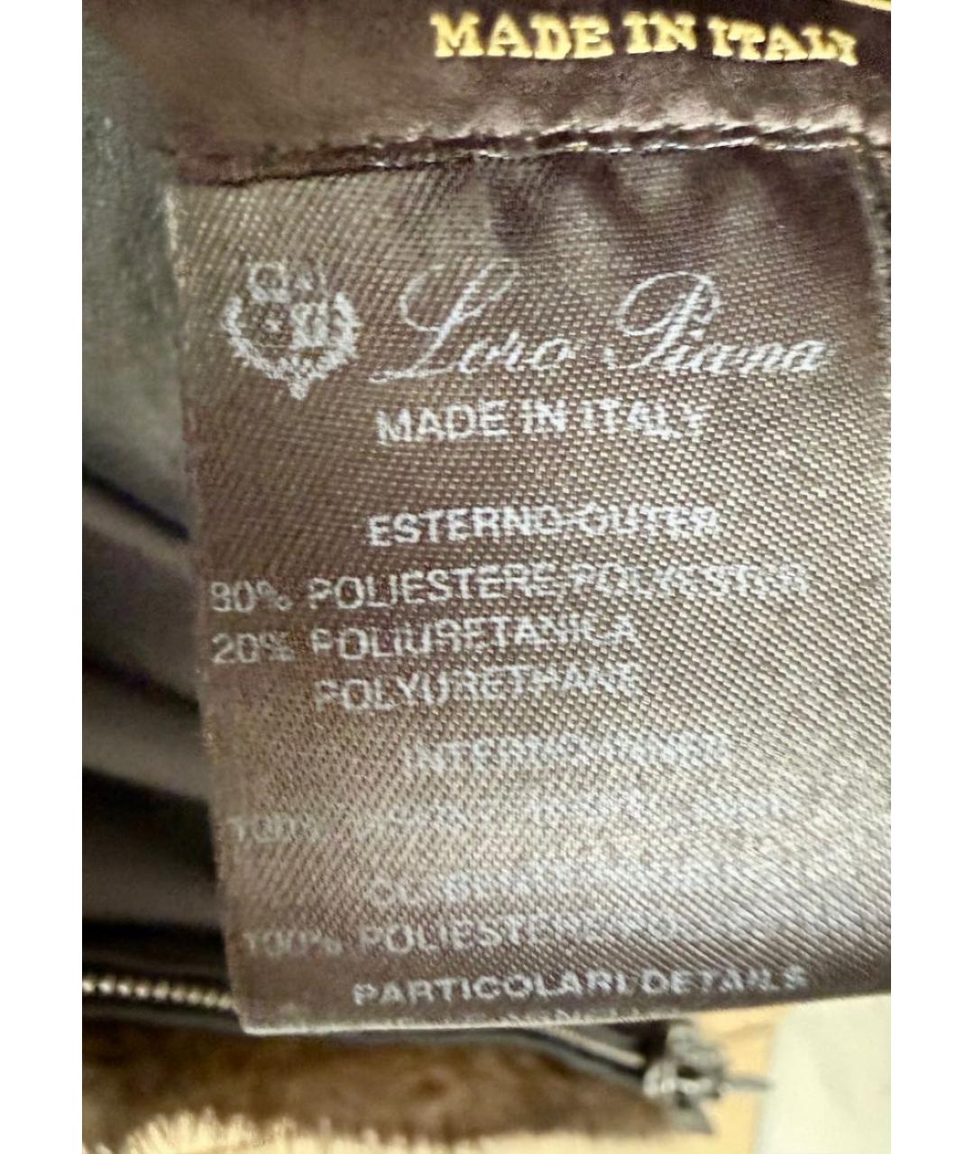 LORO PIANA Коричневый меховой жилет, фото 7