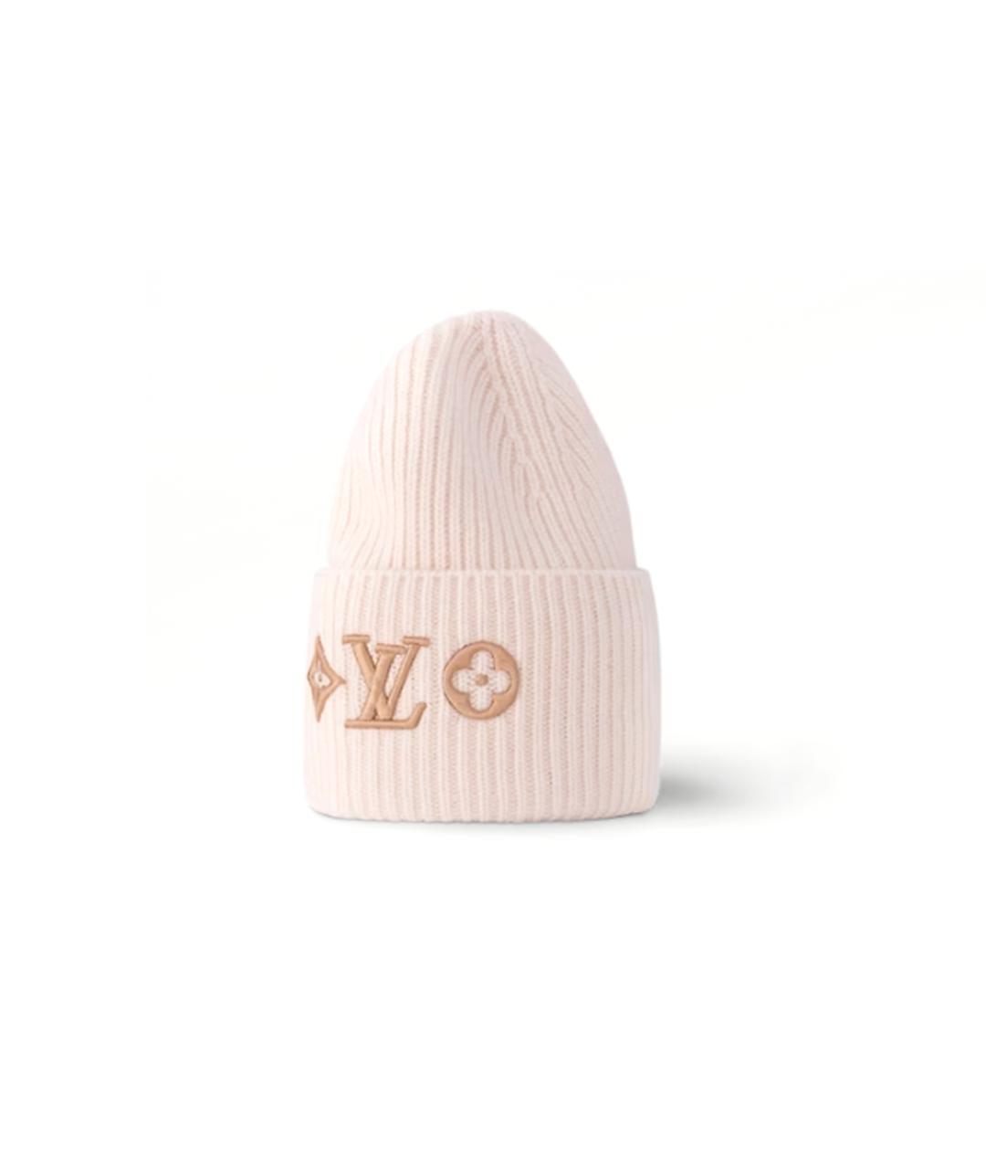 LOUIS VUITTON Розовая шапка, фото 2
