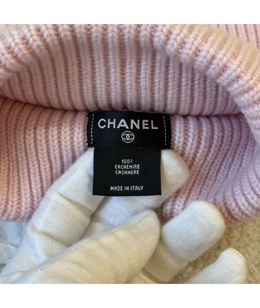 HERMES Розовая шерстяная шапка, фото 4