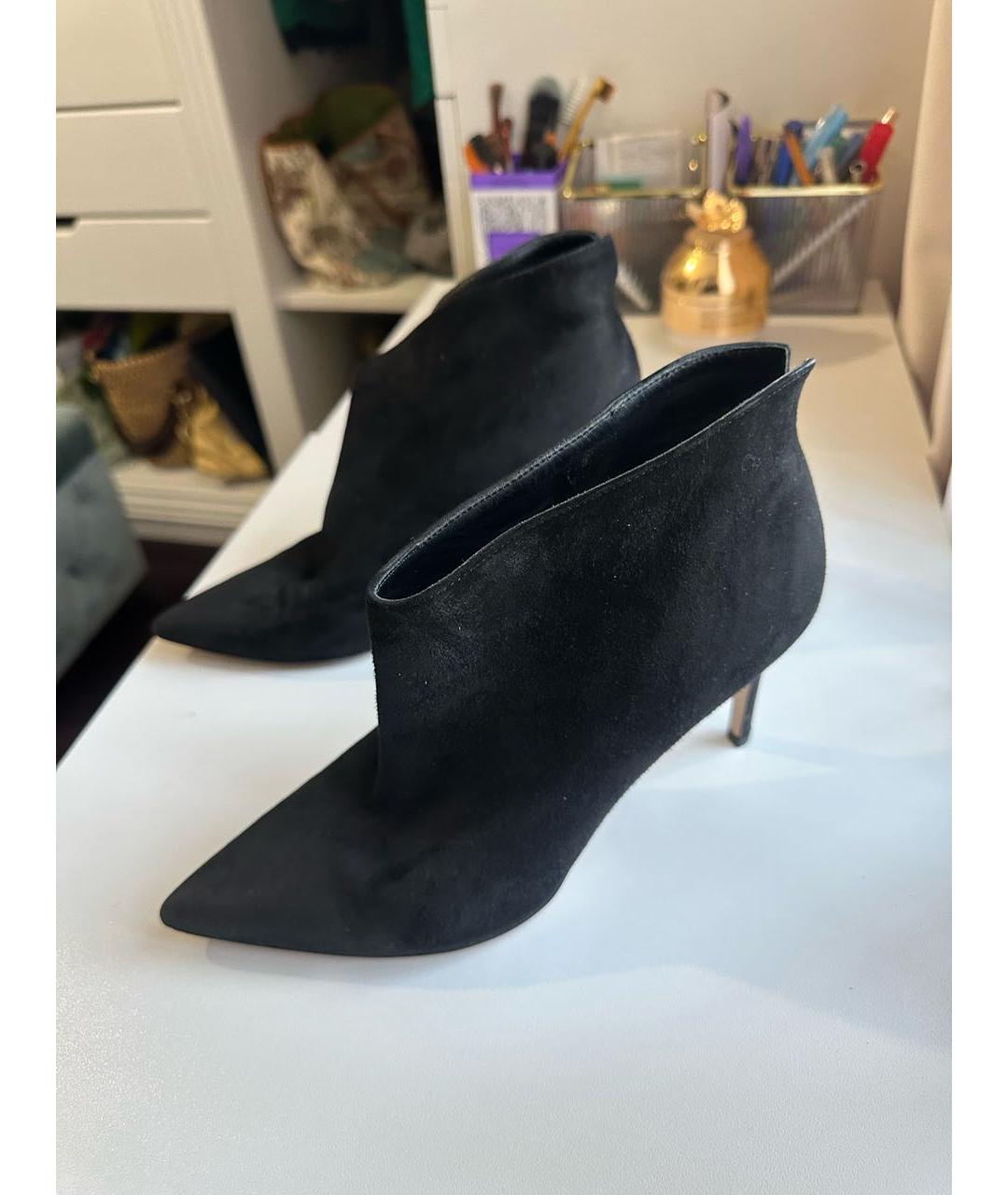 GIANVITO ROSSI Черные замшевые ботильоны, фото 5