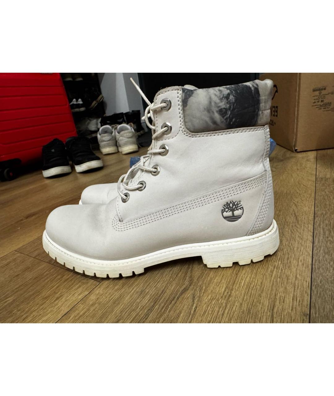 TIMBERLAND Серые нубуковые ботинки, фото 5