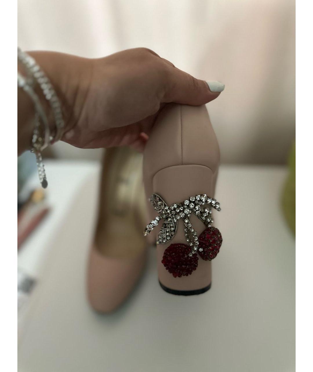 NO. 21 Розовые кожаные туфли, фото 4