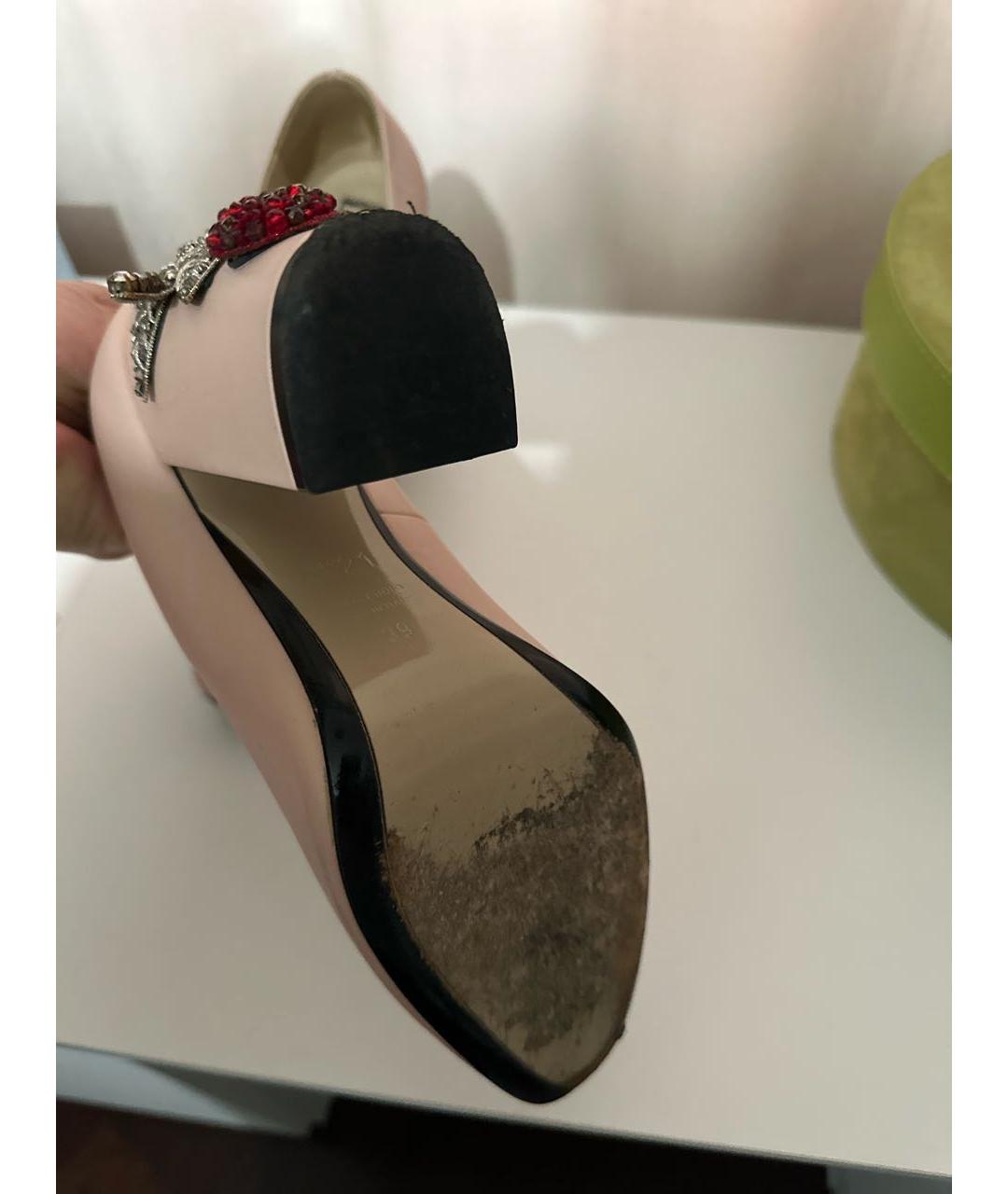 NO. 21 Розовые кожаные туфли, фото 6