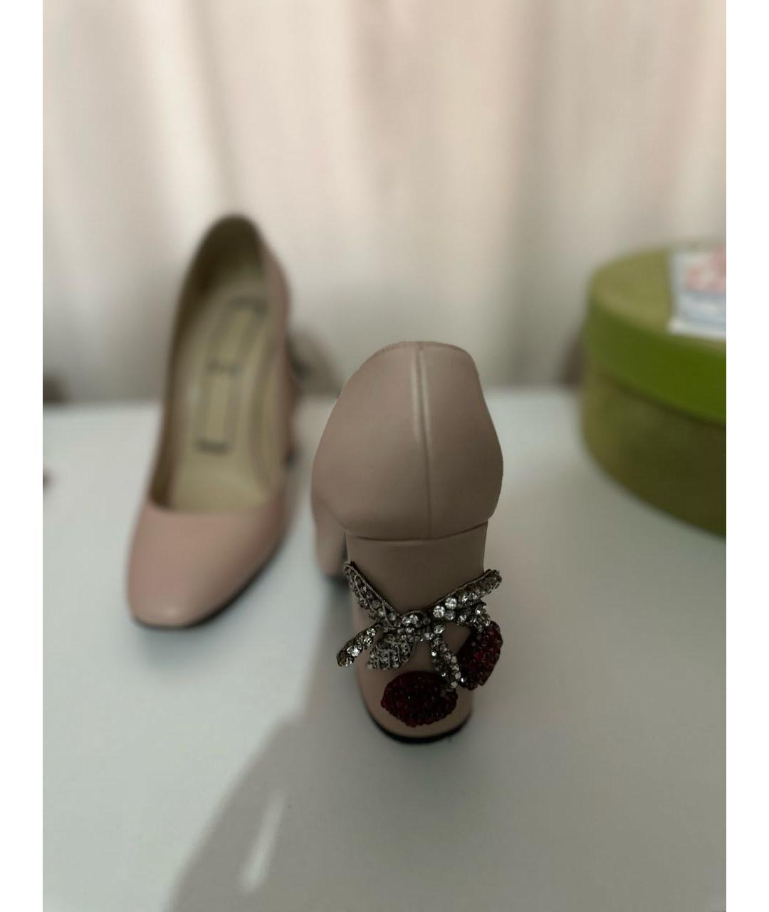 NO. 21 Розовые кожаные туфли, фото 3