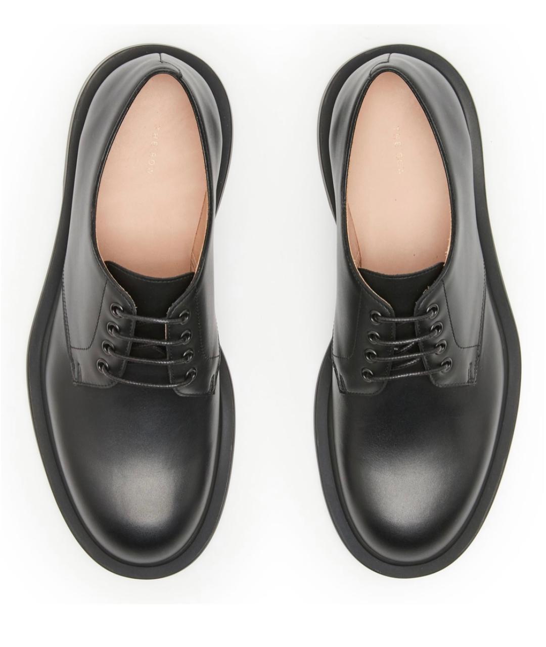 THE ROW Черные кожаные ботинки, фото 3