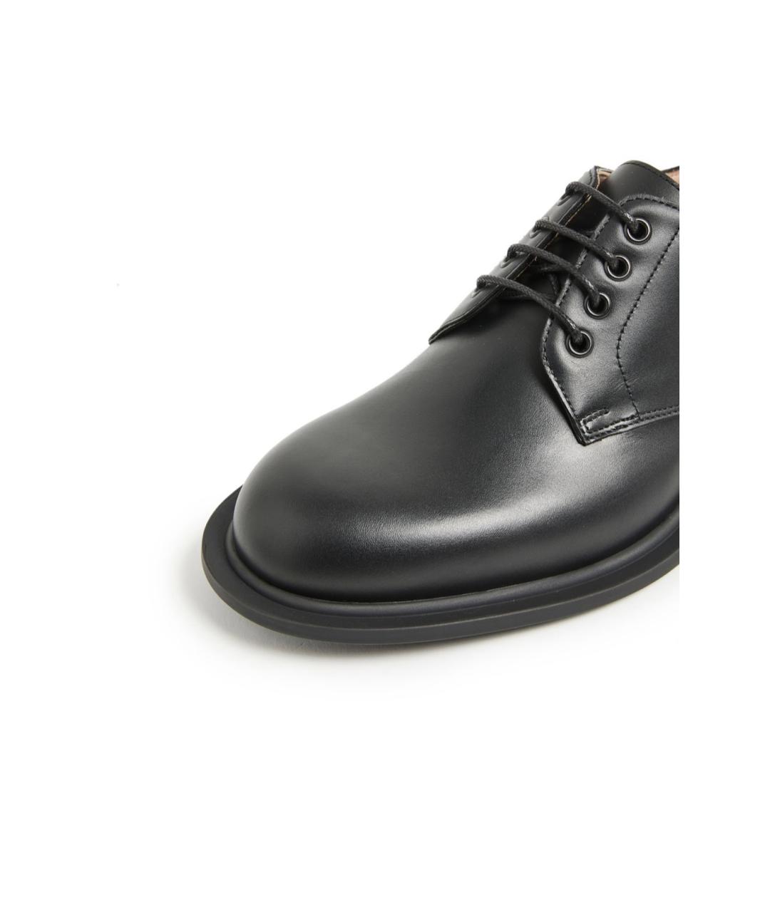 THE ROW Черные кожаные ботинки, фото 4