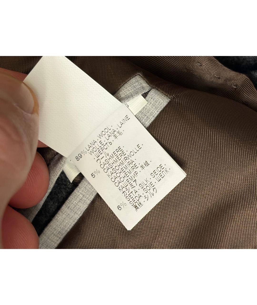 BRUNELLO CUCINELLI Серый классический костюм, фото 5
