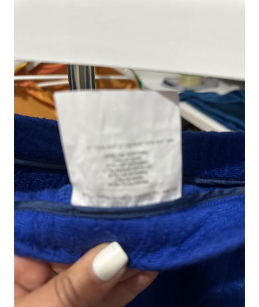 ETRO Синяя шерстяная юбка миди, фото 4