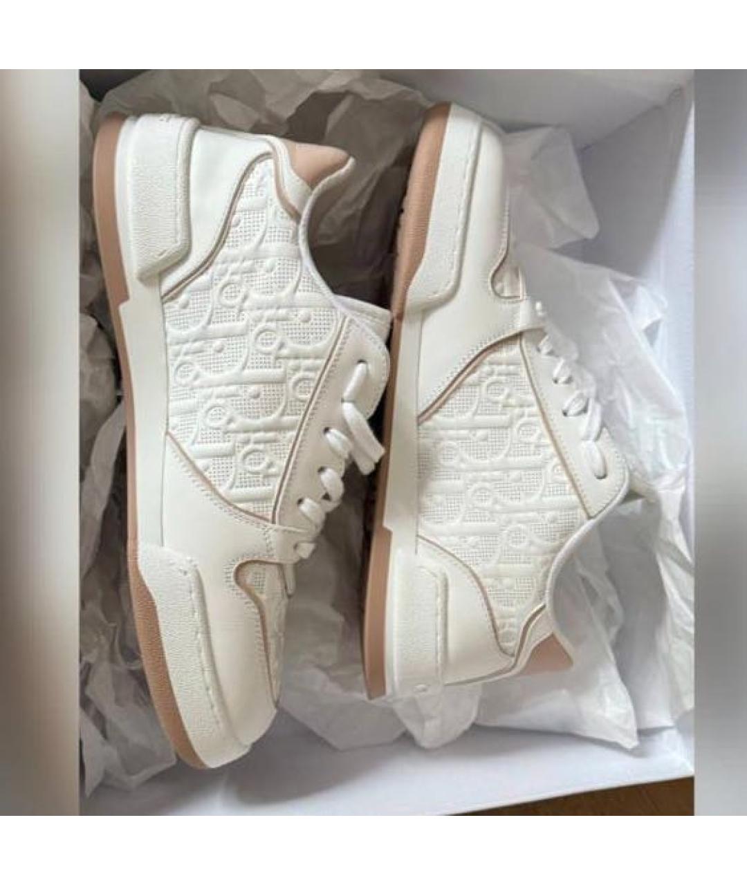 CHRISTIAN DIOR Белые кожаные кеды, фото 2