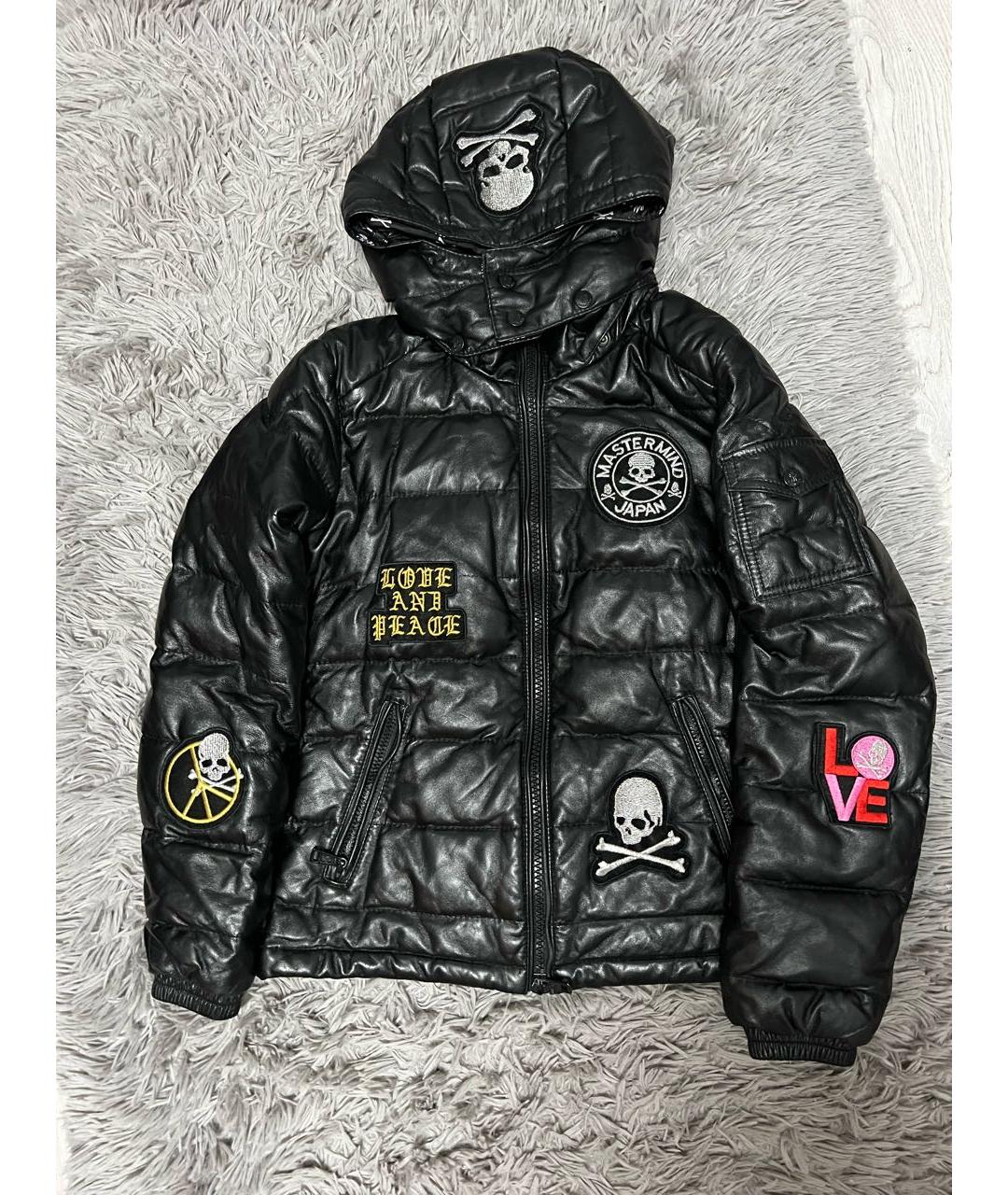 MONCLER Черная кожаная куртка, фото 9