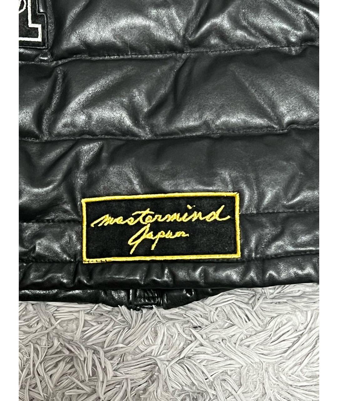 MONCLER Черная кожаная куртка, фото 6