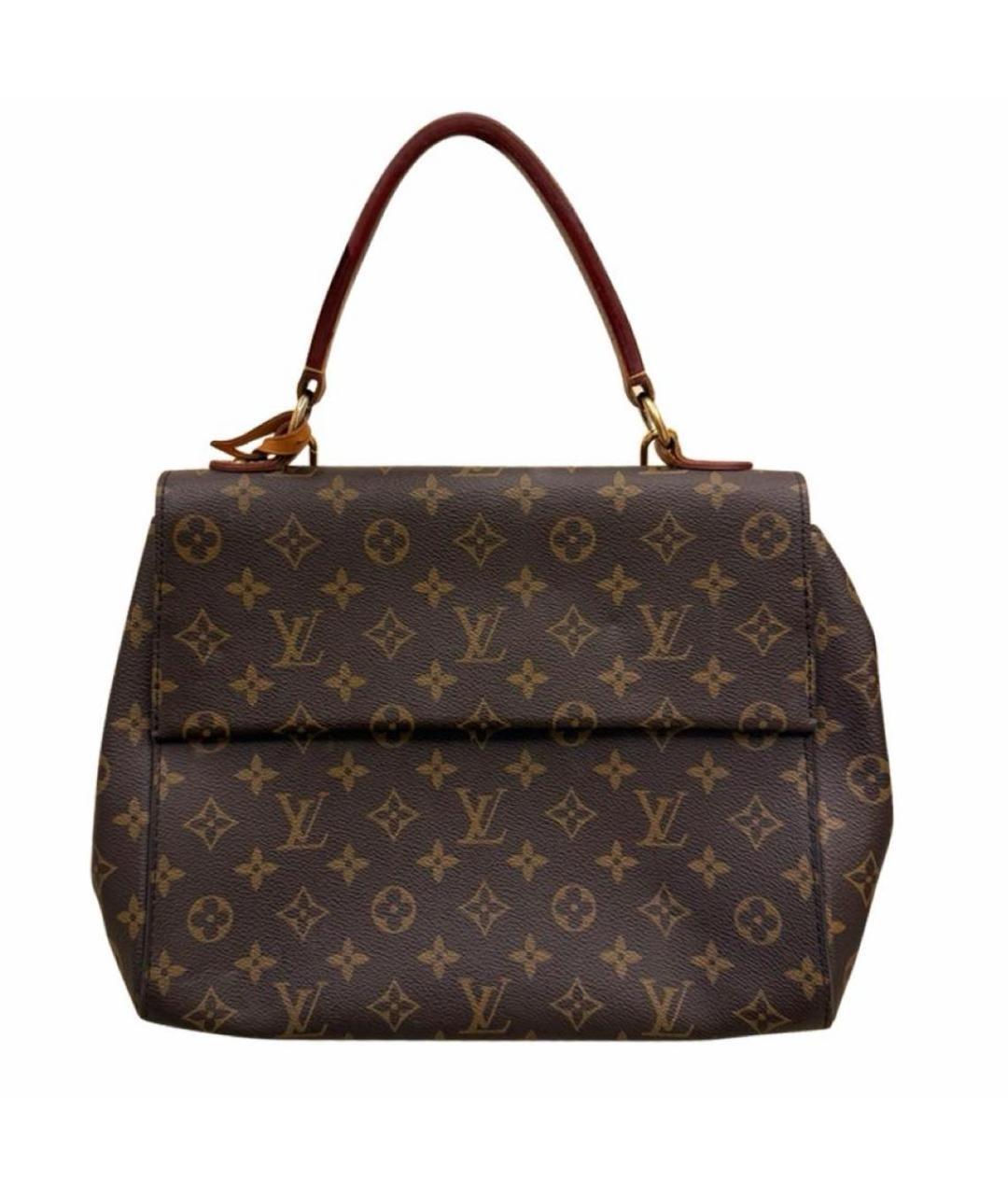 LOUIS VUITTON Коричневая кожаная сумка через плечо, фото 1