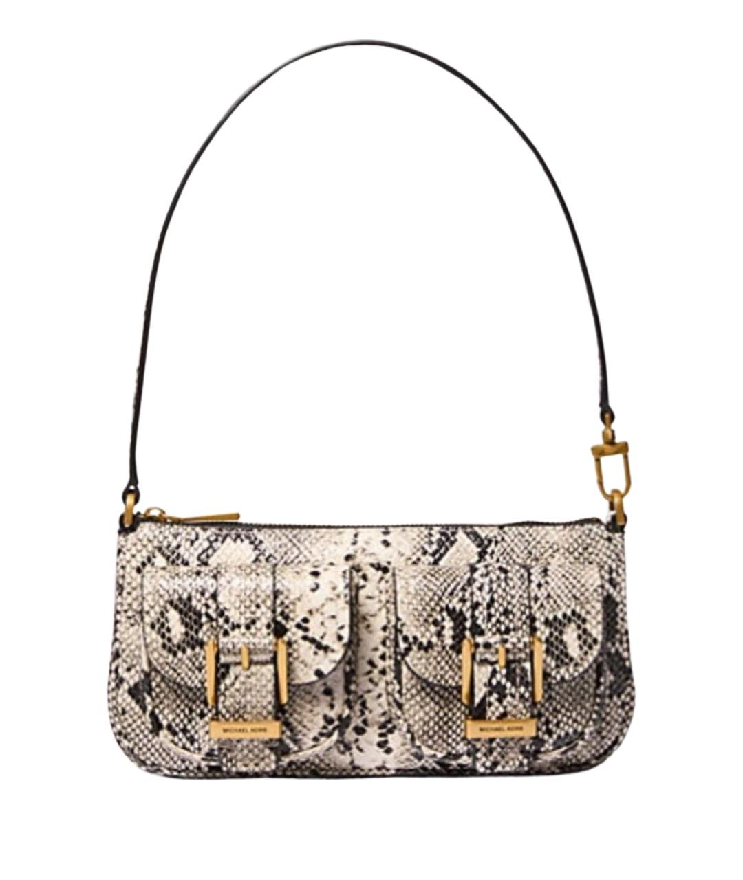 MICHAEL KORS Бежевая кожаная сумка с короткими ручками, фото 1