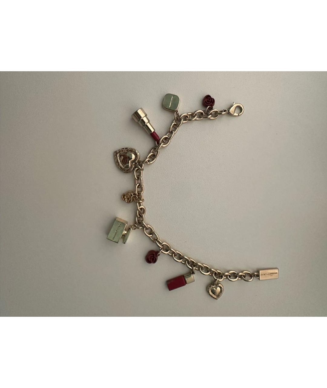 DOLCE&GABBANA Золотой металлический браслет, фото 5