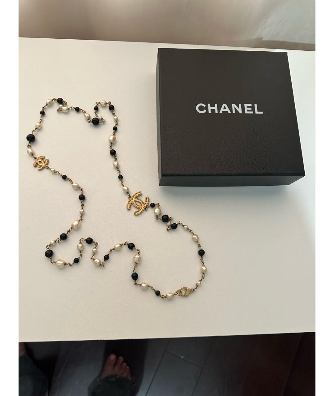 CHANEL Мульти позолоченное колье, фото 4