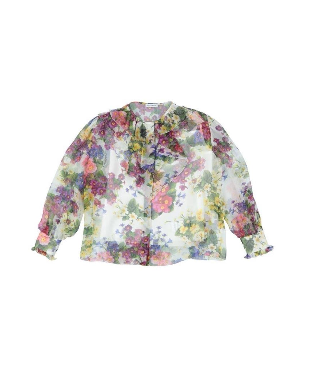 DOLCE&GABBANA Мульти шелковая блузы, фото 1