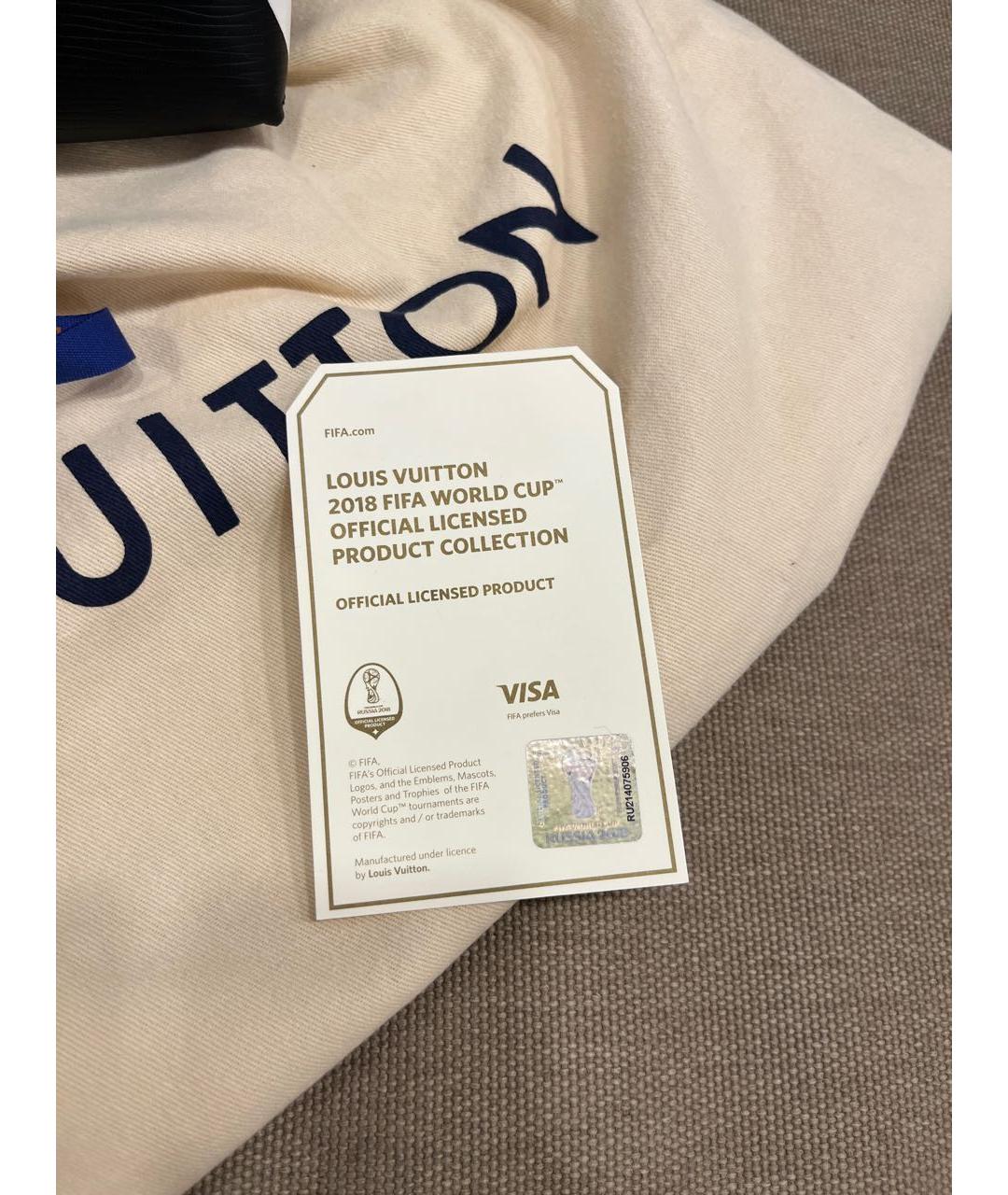 LOUIS VUITTON Черная кожаная дорожная/спортивная сумка, фото 8