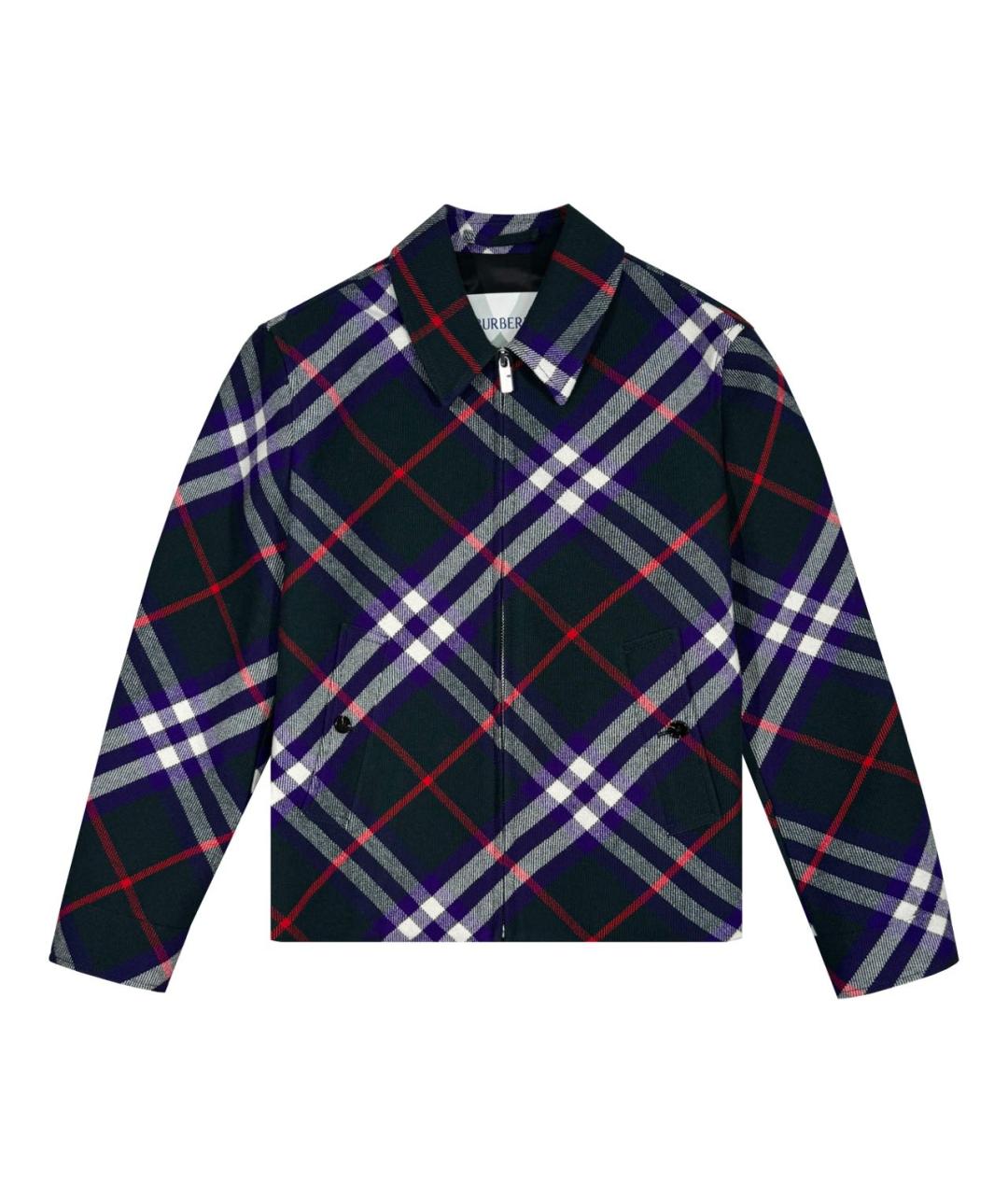 BURBERRY Зеленая шерстяная куртка, фото 1