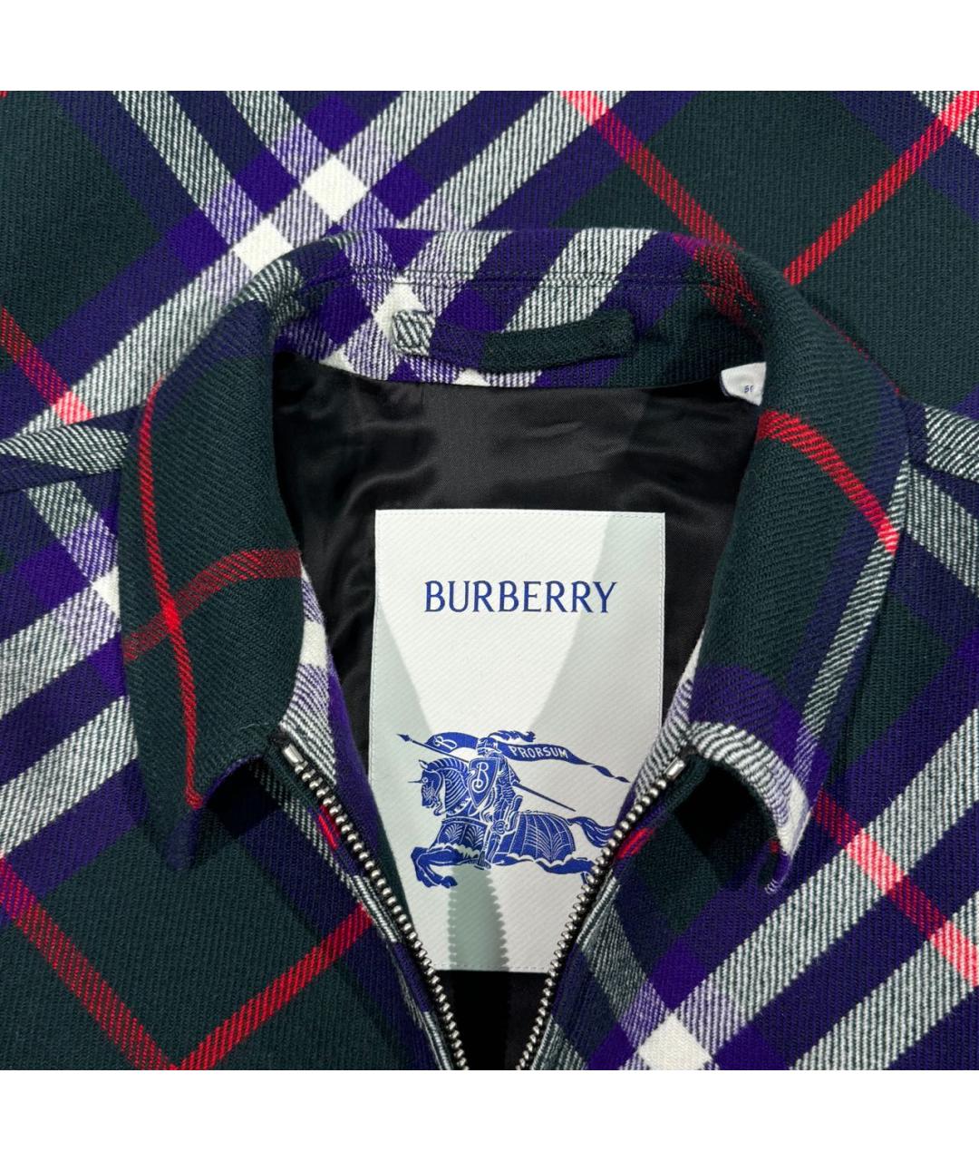 BURBERRY Зеленая шерстяная куртка, фото 3