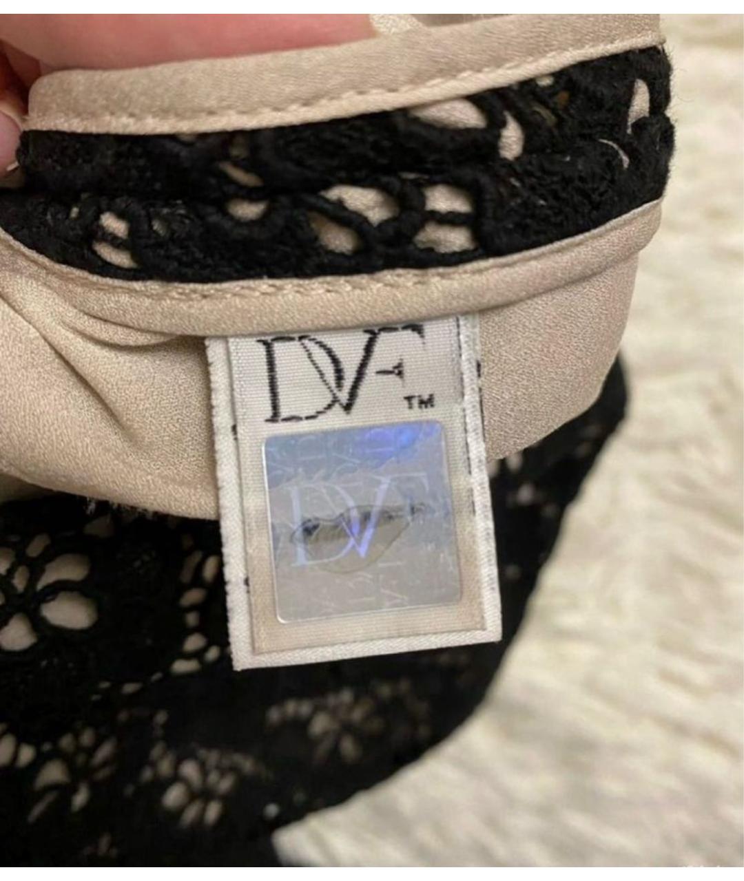 DIANE VON FURSTENBERG Черное хлопковое коктейльное платье, фото 4