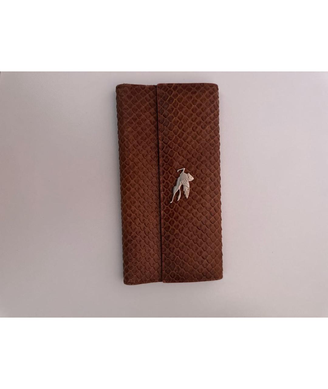 ETRO Коричневый кожаный кошелек, фото 4