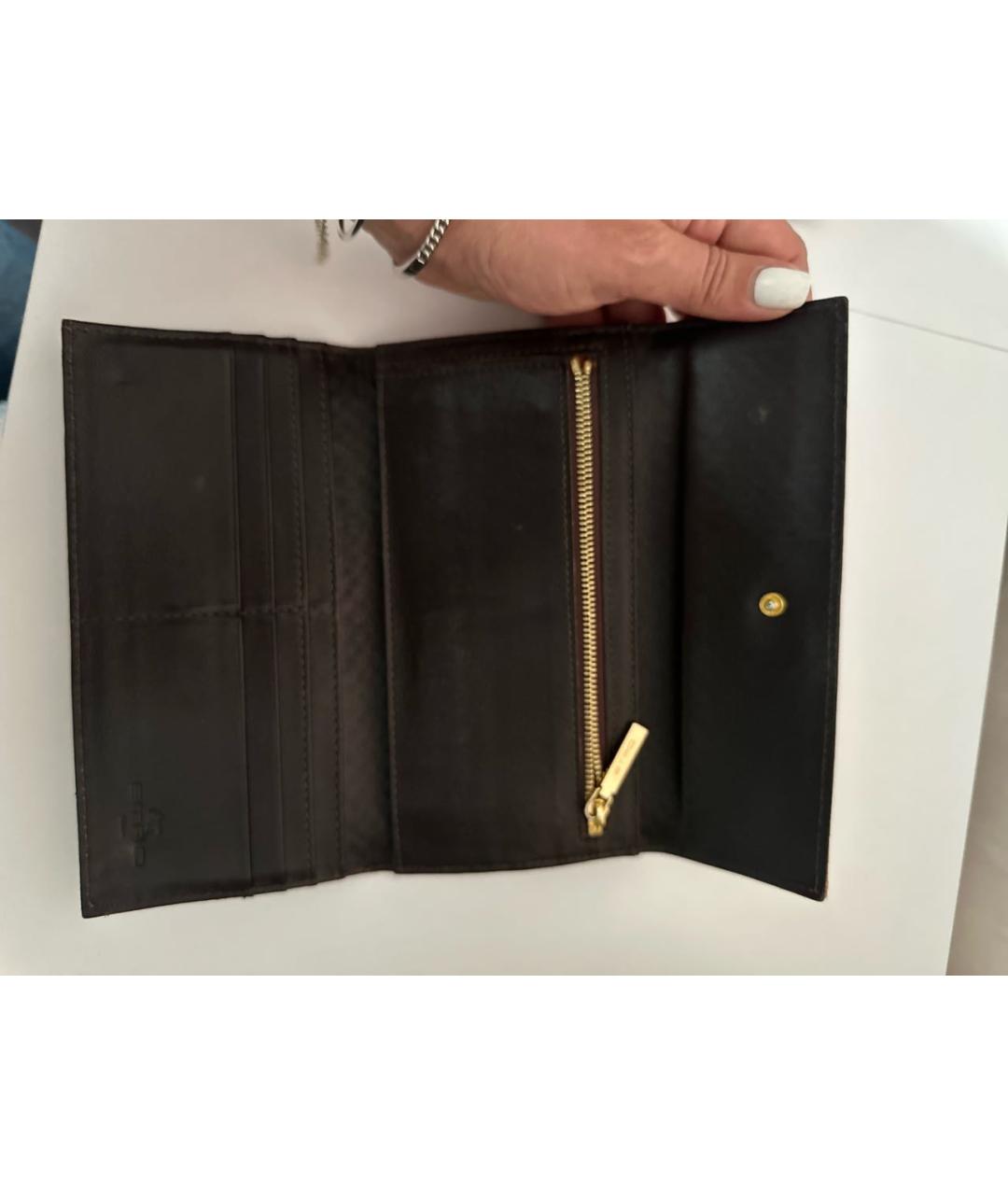 ETRO Коричневый кожаный кошелек, фото 3