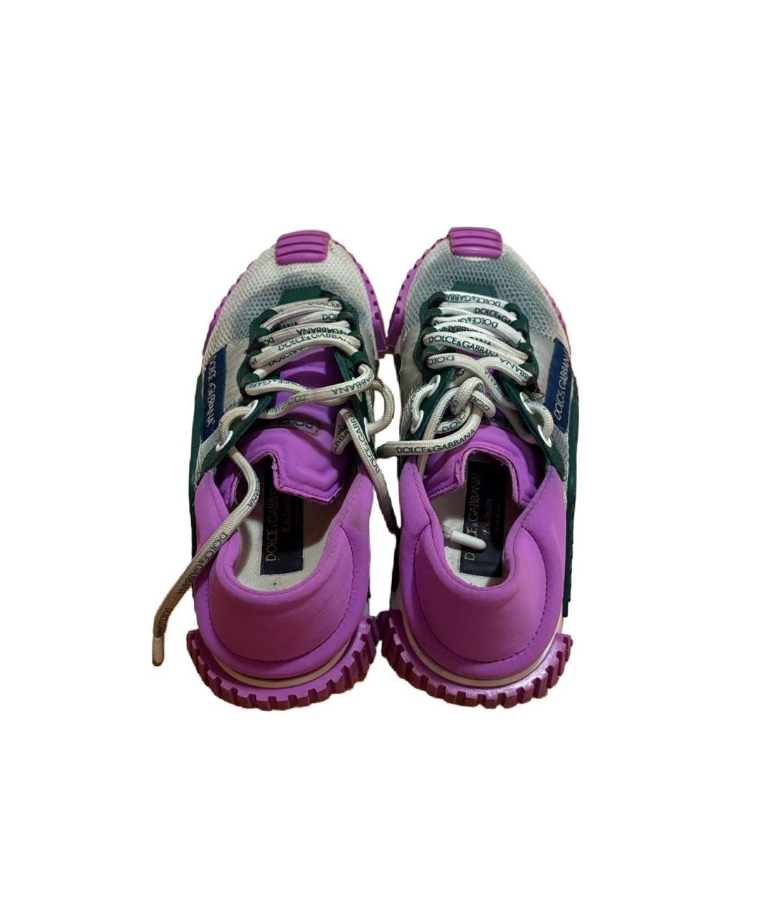 DOLCE&GABBANA Белые текстильные кроссовки, фото 3