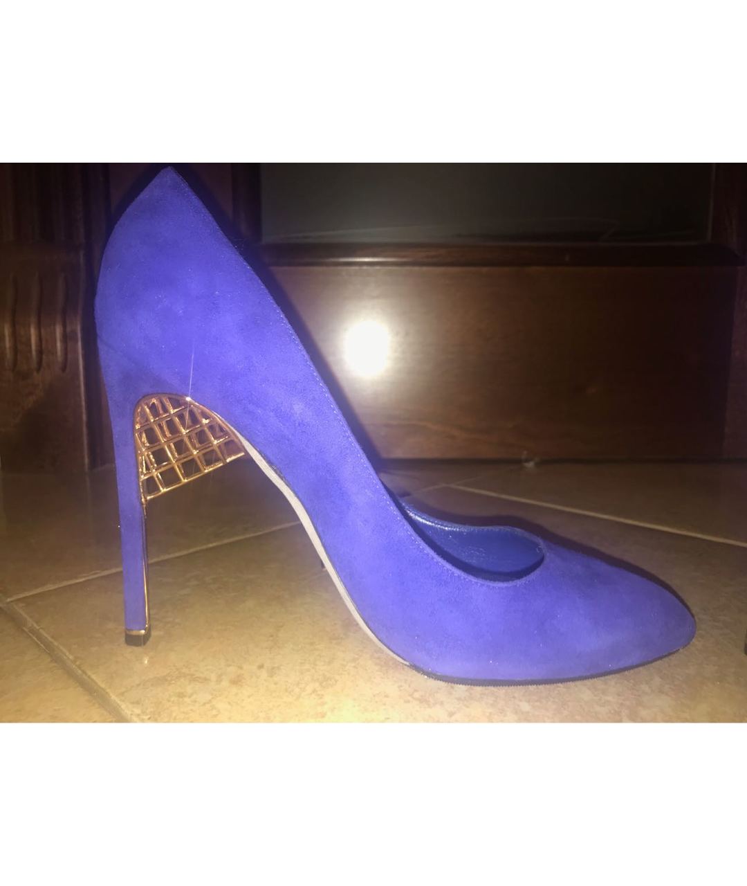 SERGIO ROSSI Фиолетовые замшевые туфли, фото 2