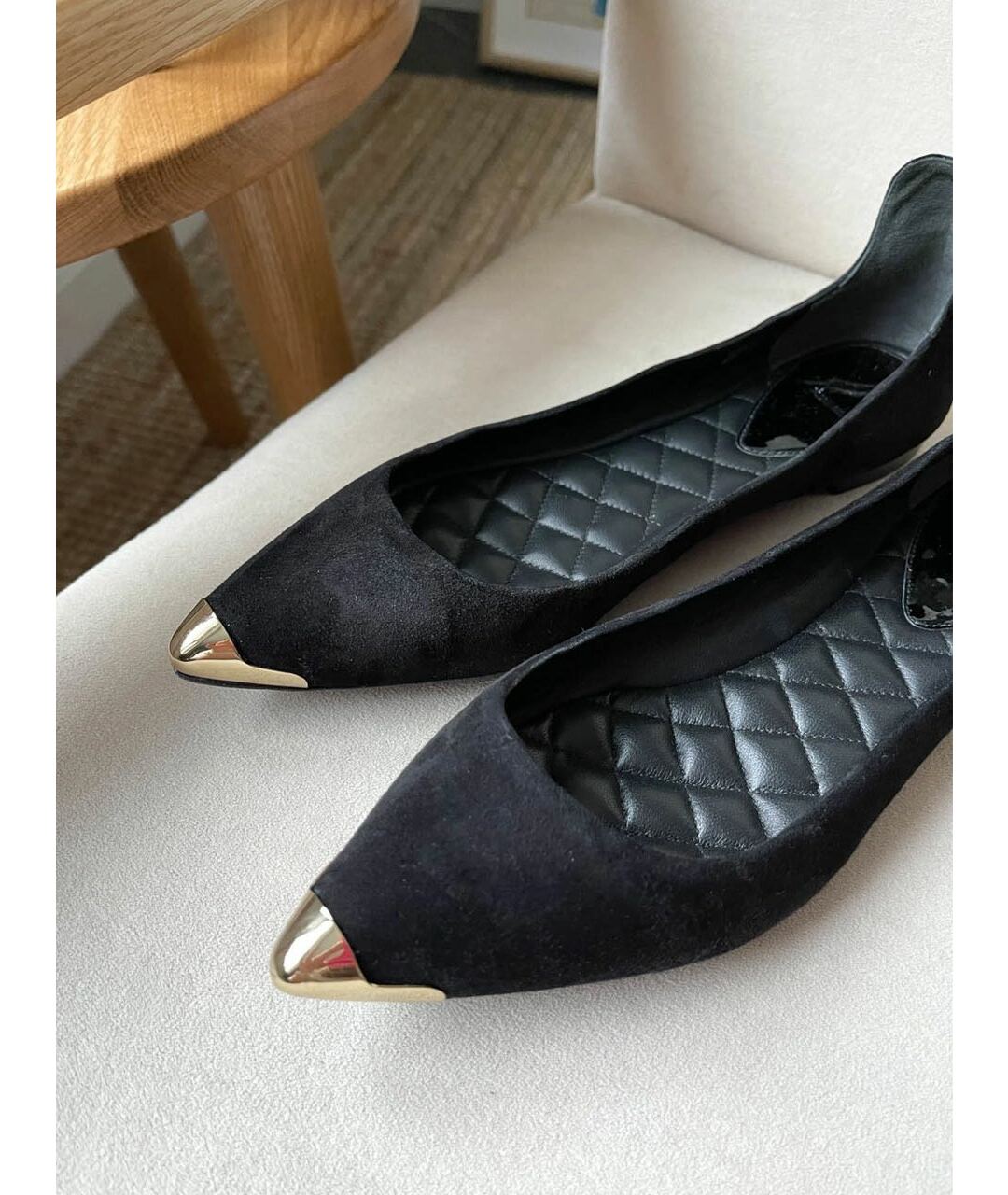 BRIAN ATWOOD Черные замшевые балетки, фото 3