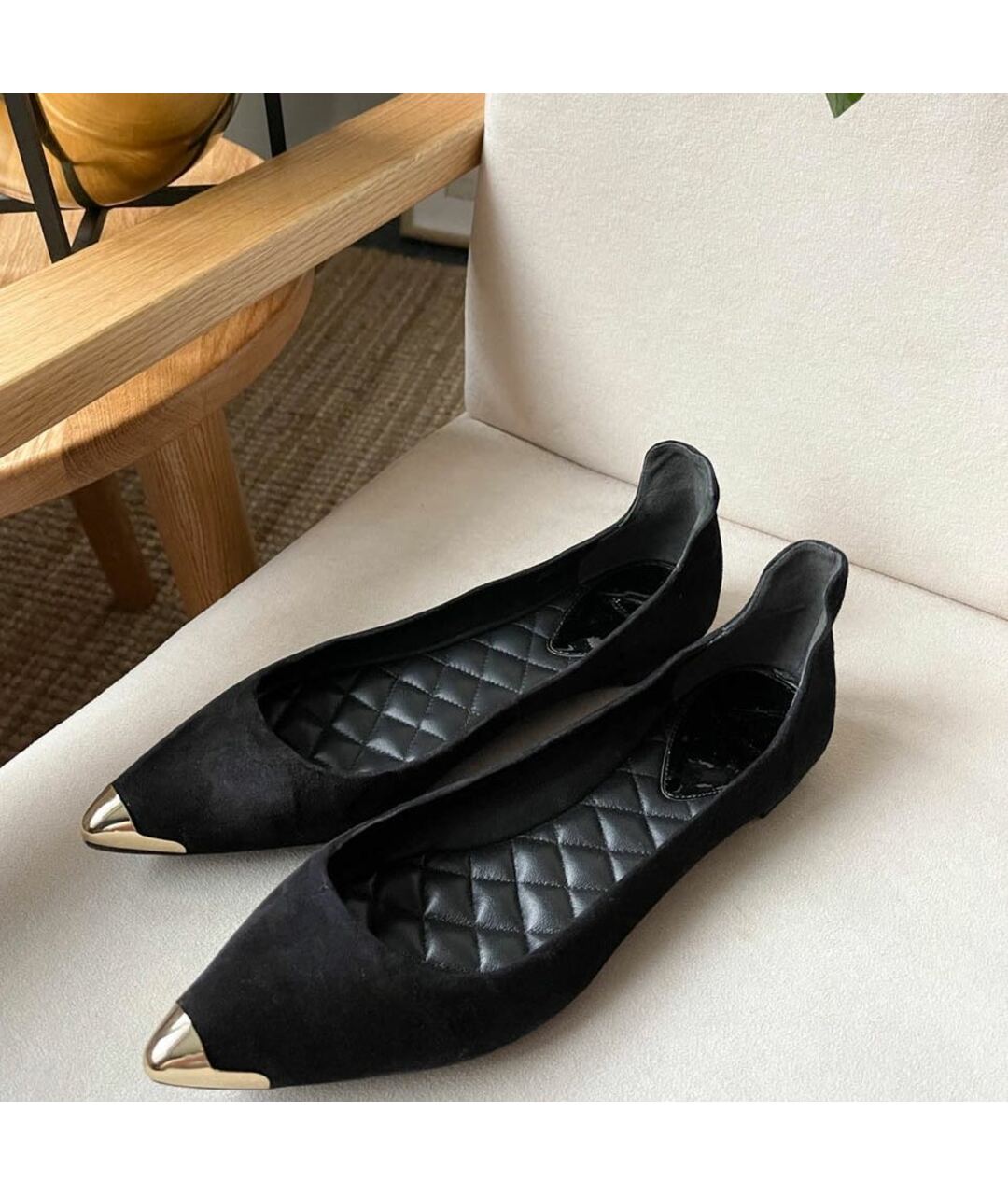 BRIAN ATWOOD Черные замшевые балетки, фото 5