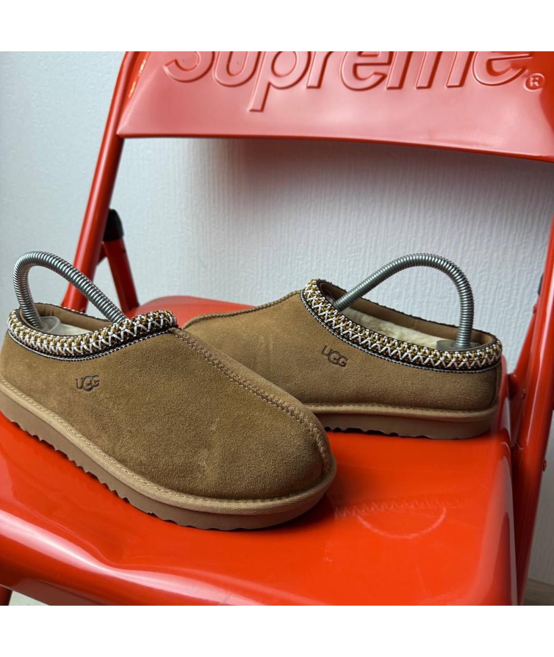 UGG AUSTRALIA Коричневые замшевые сабо, фото 2