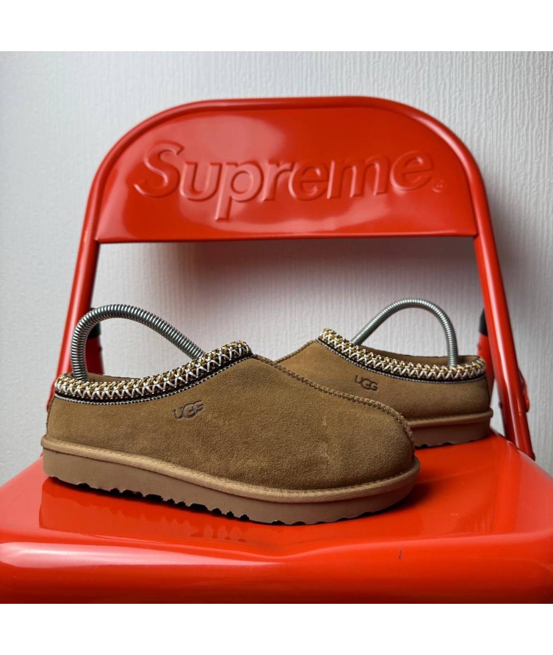 UGG AUSTRALIA Коричневые замшевые сабо, фото 6