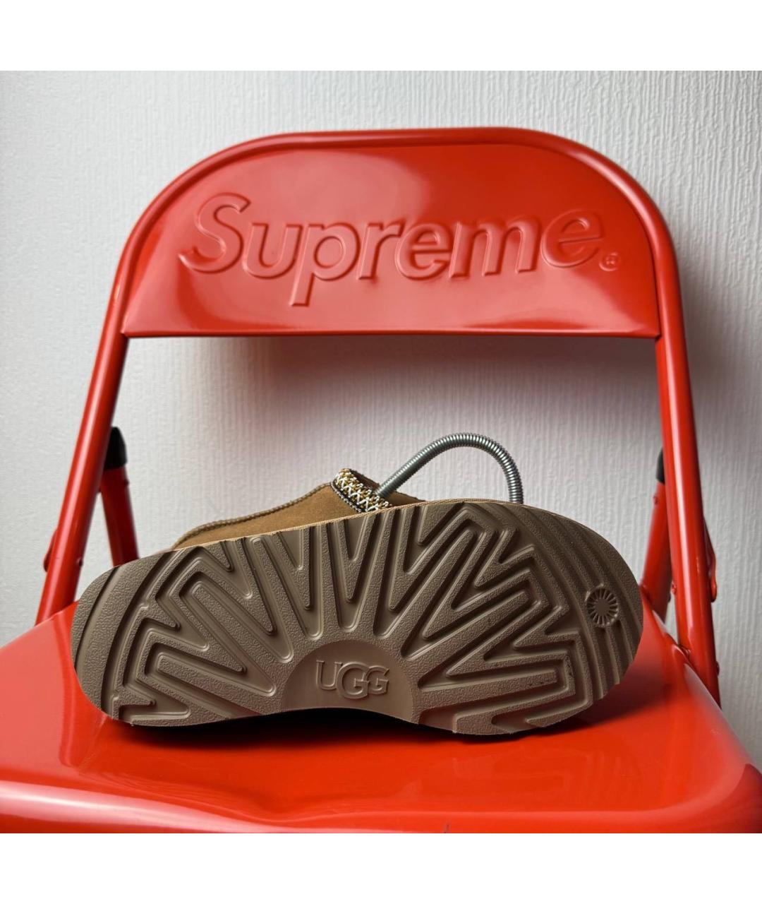 UGG AUSTRALIA Коричневые замшевые сабо, фото 5