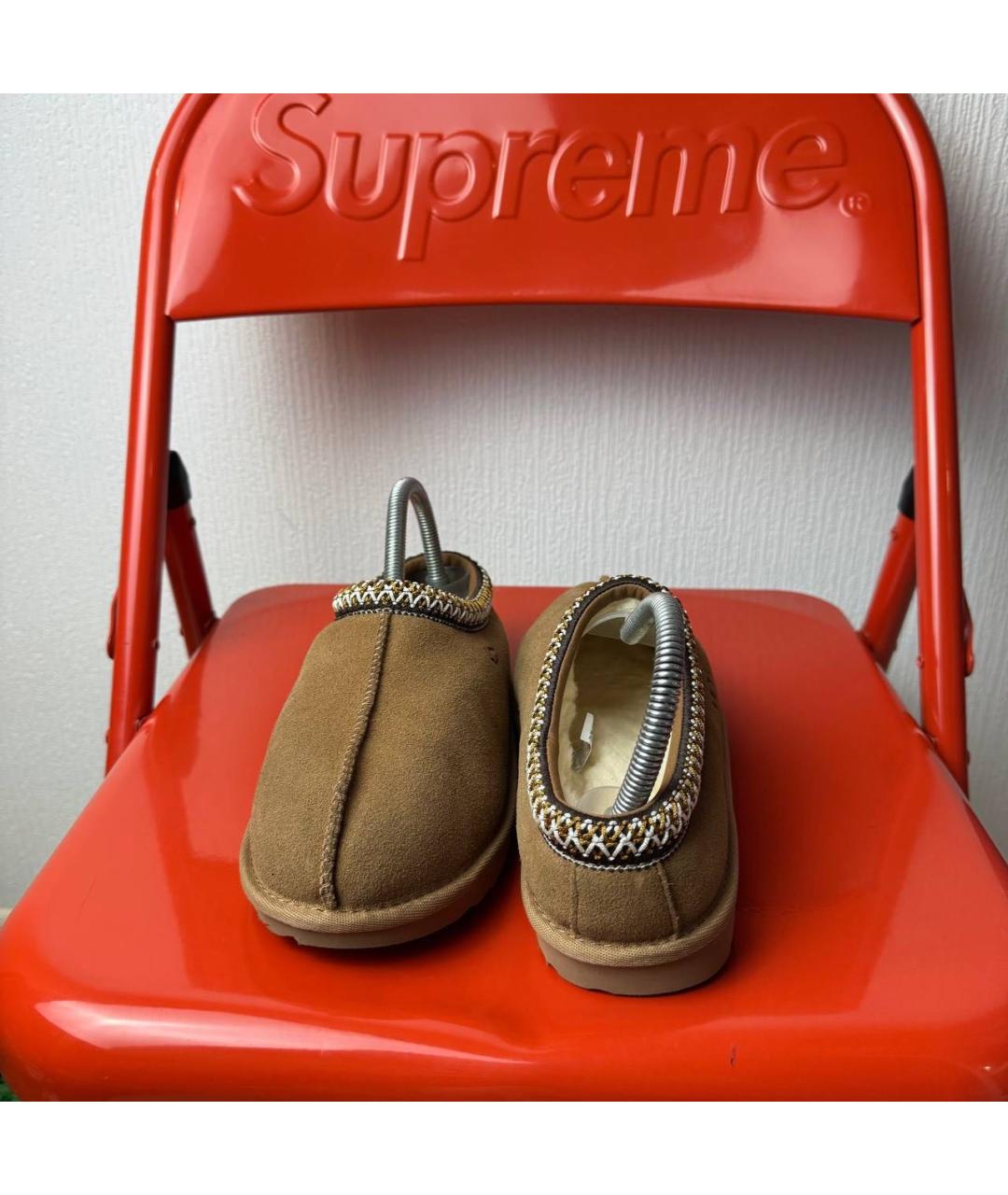 UGG AUSTRALIA Коричневые замшевые сабо, фото 4