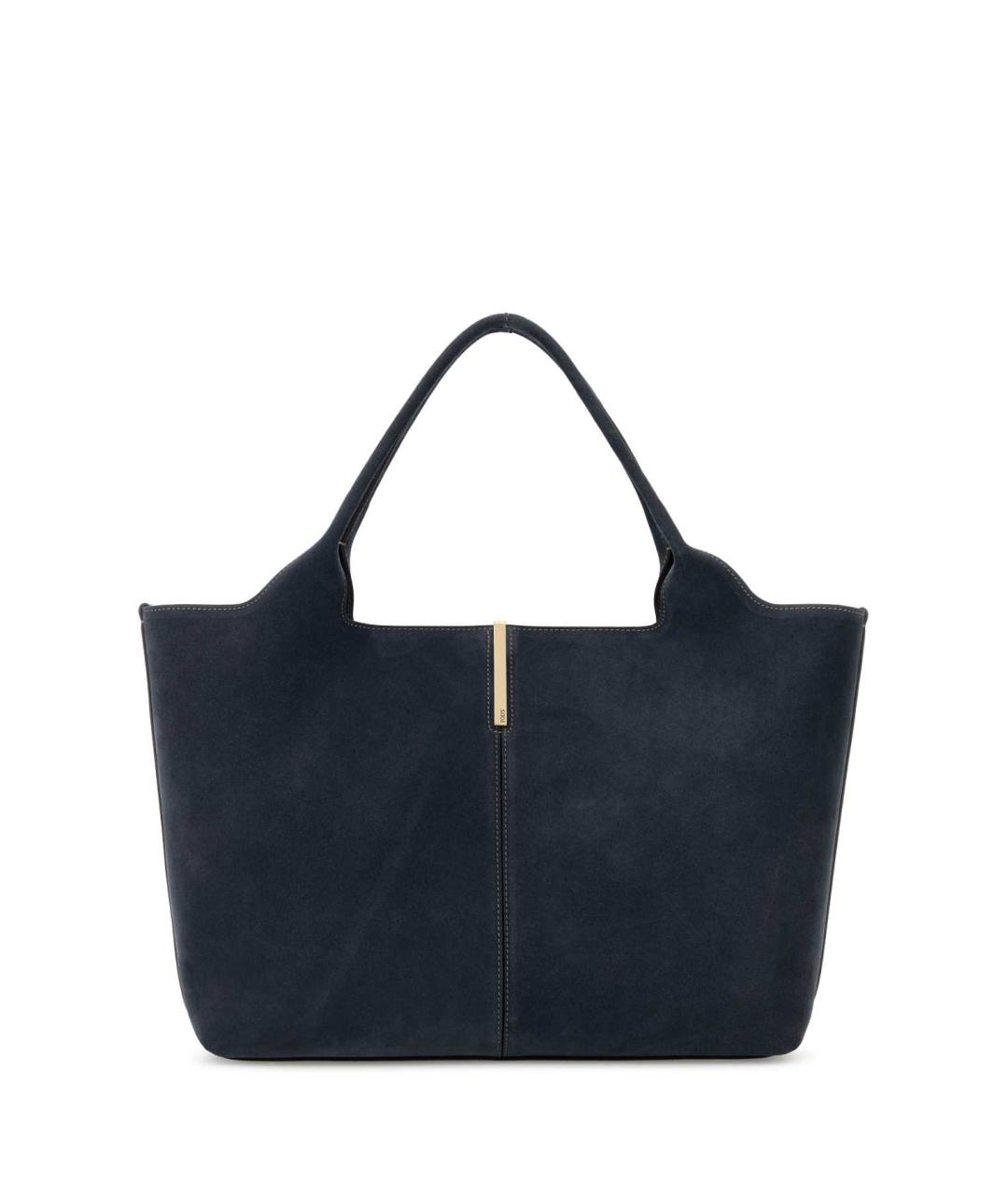 TOD'S Синяя замшевая сумка тоут, фото 1