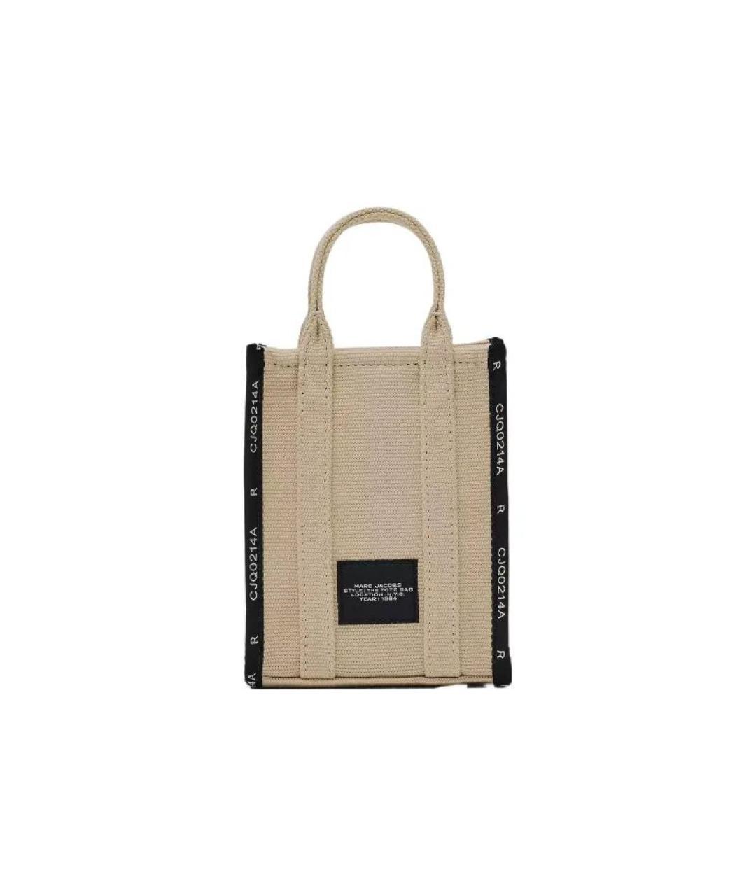 MARC JACOBS Бежевая тканевая сумка через плечо, фото 2
