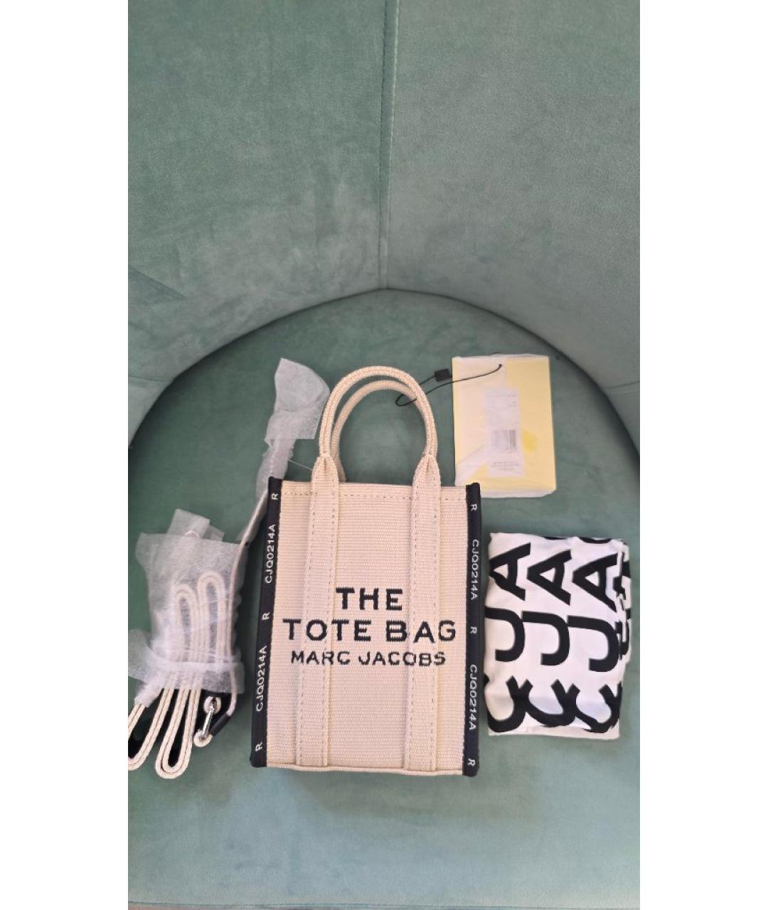 MARC JACOBS Бежевая тканевая сумка через плечо, фото 5