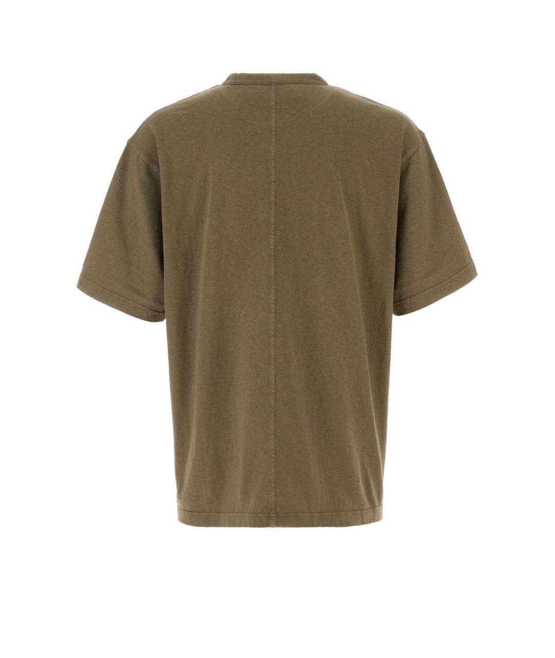 THE ROW Коричневая хлопковая футболка, фото 2