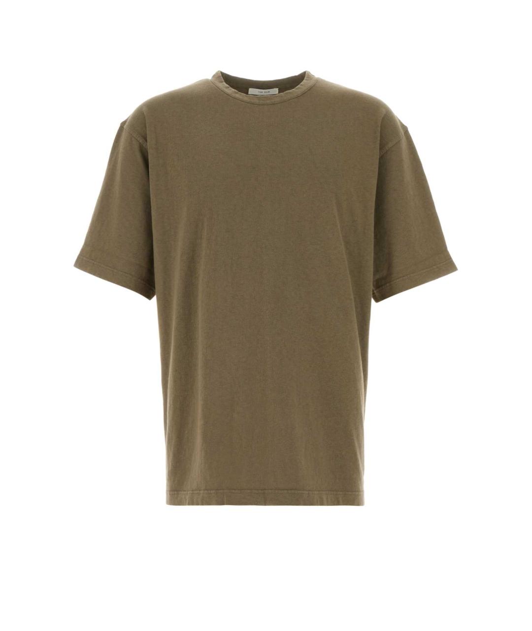 THE ROW Коричневая хлопковая футболка, фото 1