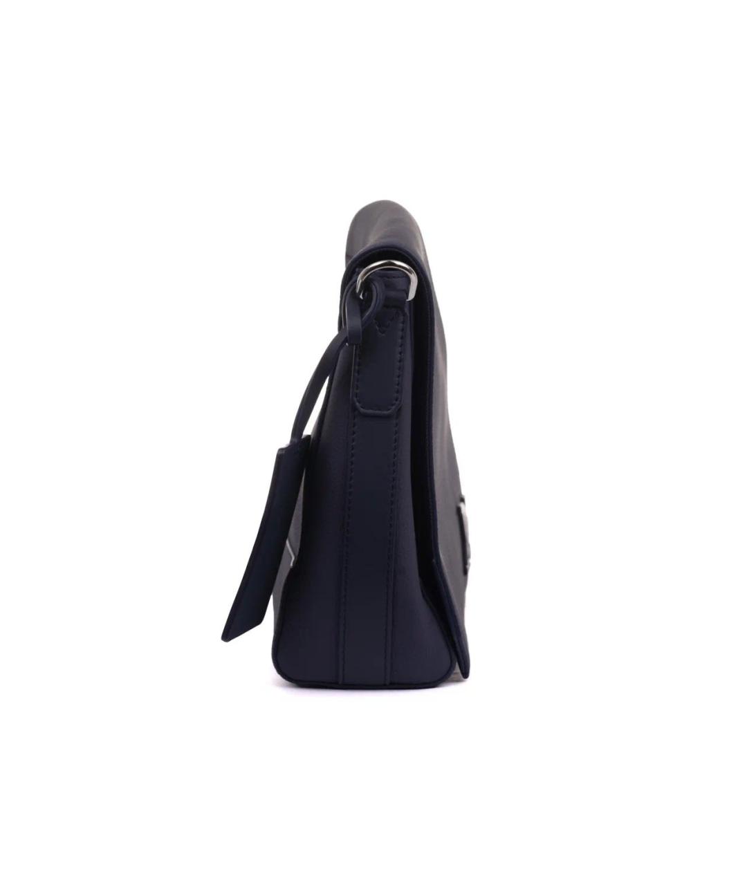 LOUIS VUITTON Темно-синяя кожаная сумка на плечо, фото 5