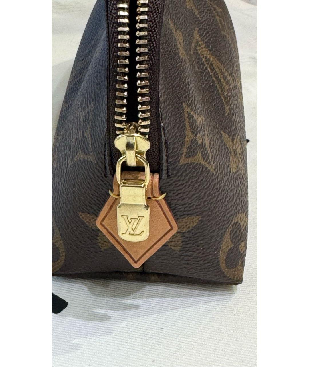 LOUIS VUITTON Коричневая косметичка, фото 2