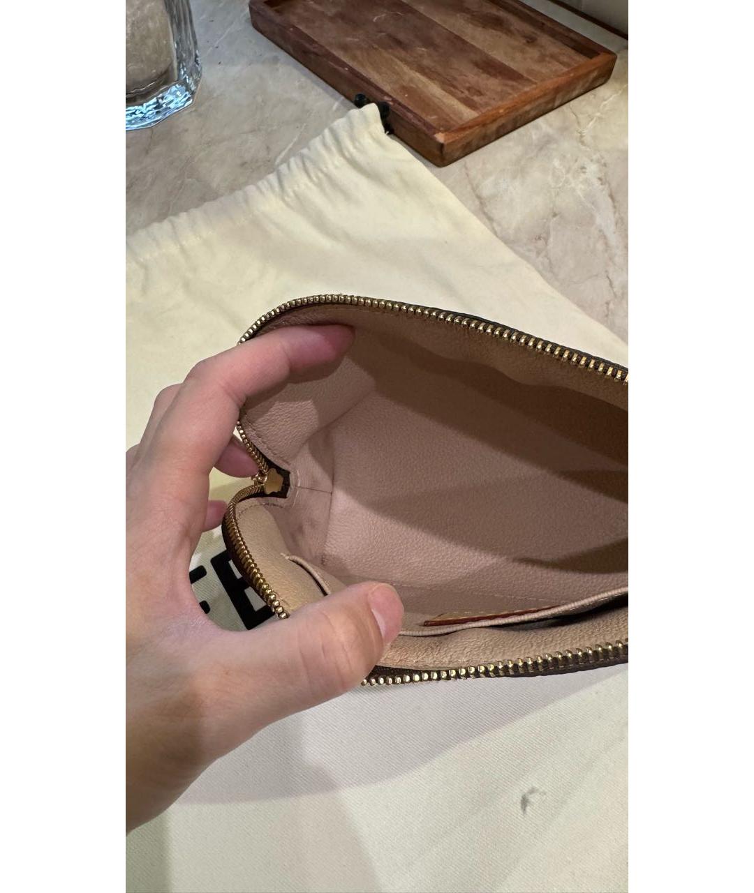 LOUIS VUITTON Коричневая косметичка, фото 7