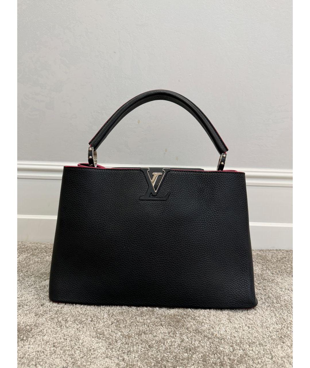 LOUIS VUITTON Синяя кожаная сумка с короткими ручками, фото 6