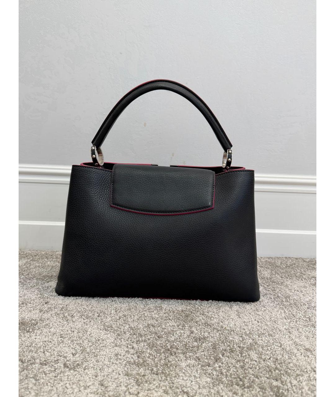 LOUIS VUITTON Синяя кожаная сумка с короткими ручками, фото 3