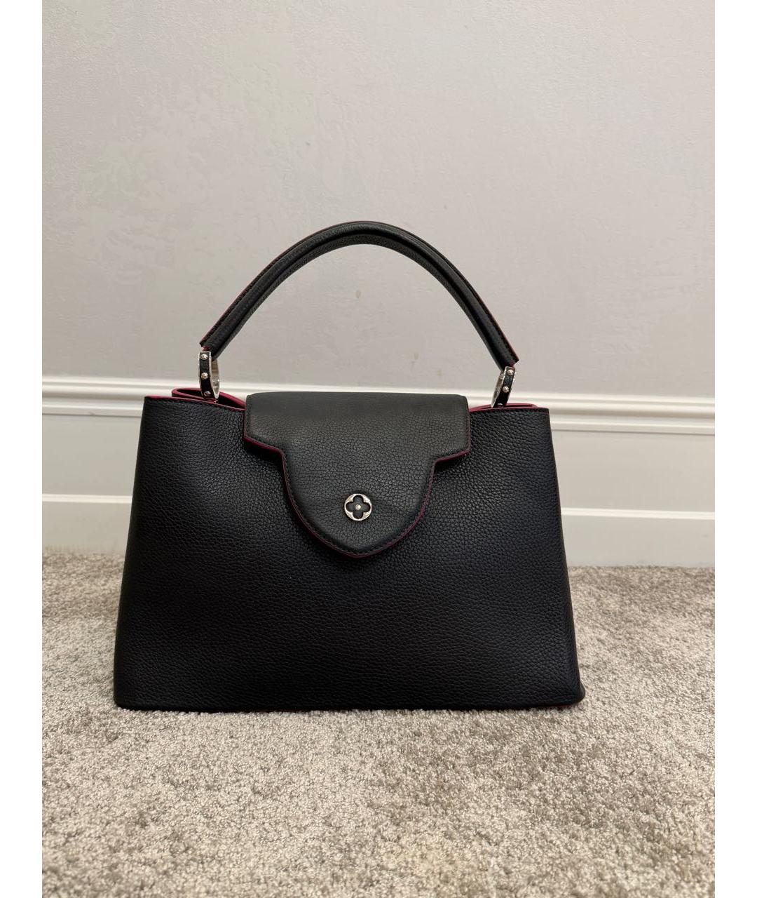 LOUIS VUITTON Синяя кожаная сумка с короткими ручками, фото 8